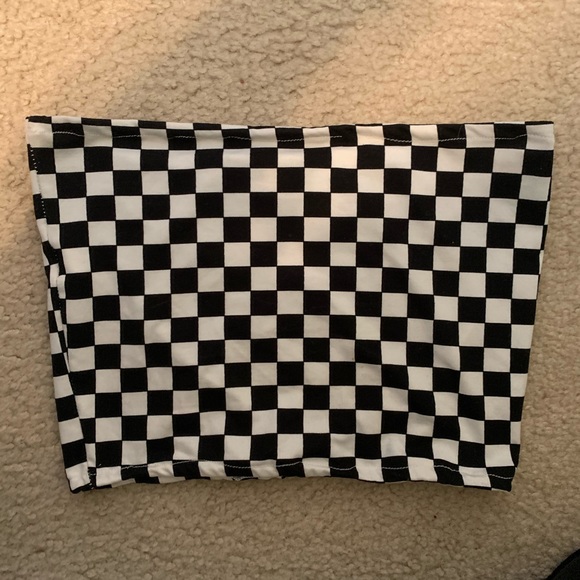 π Checkered tube top - Picture 1 of 2